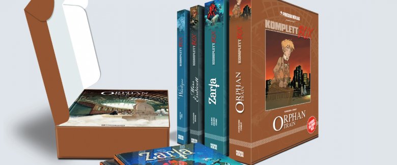 Komplett-Boxen von Orphan Train, Whaligoe, Miss Endicott und Zarla +++ Allein Band 13 erscheint Mitte Januar 2022